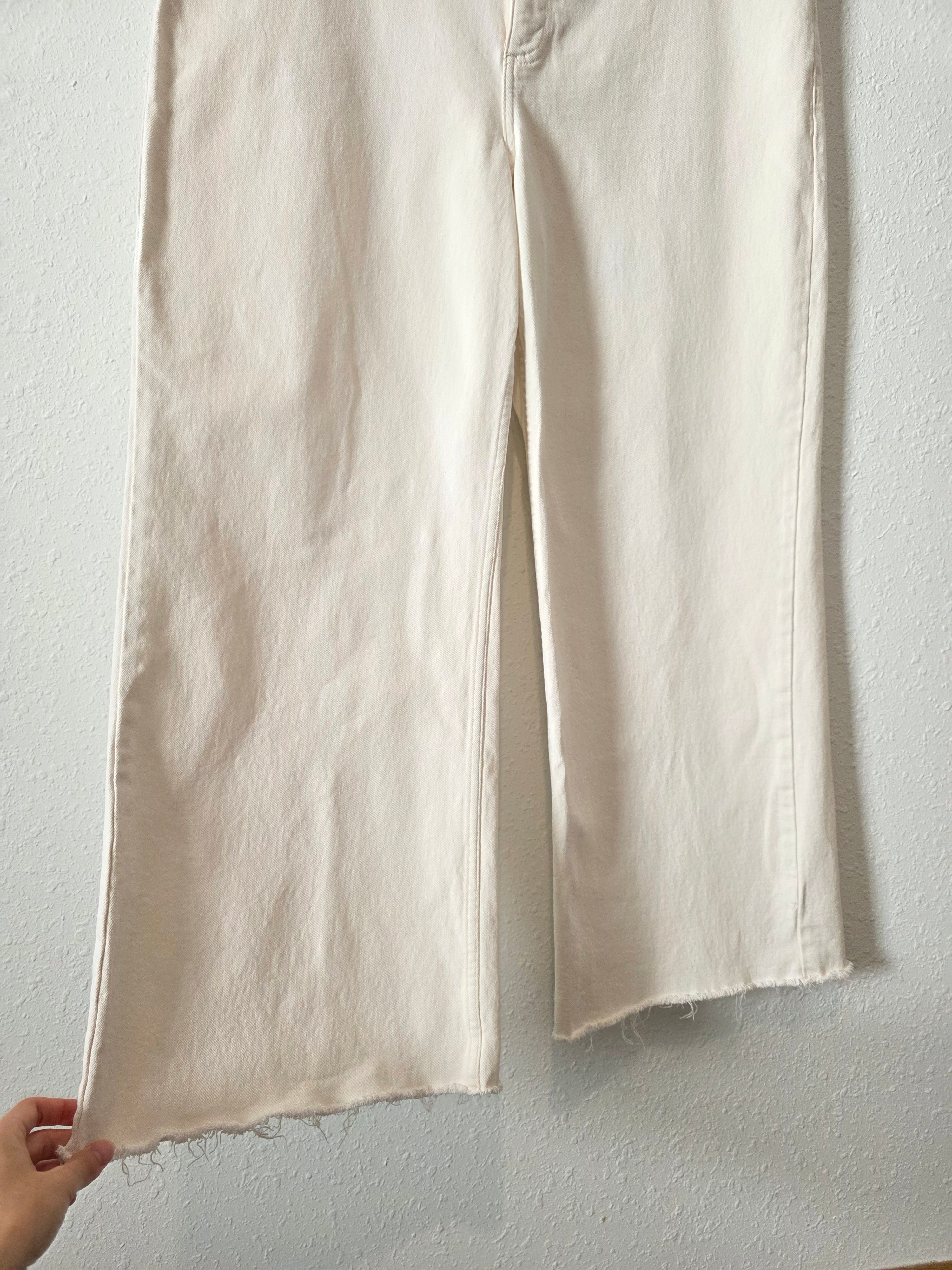 Mango Ecru Wide Leg Jeans (16)