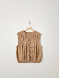 J.Crew Cable Knit Sweater Vest (L)