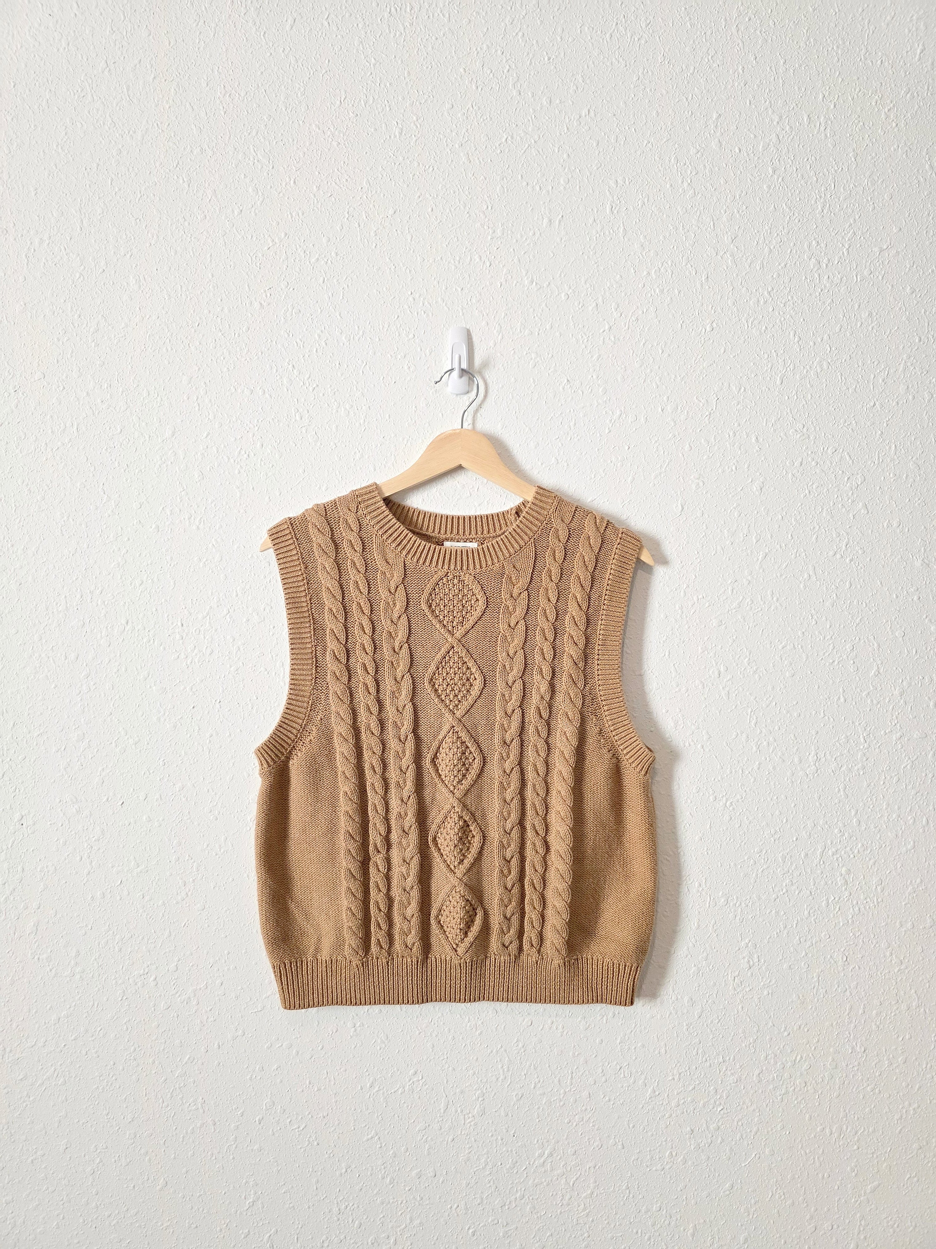 J.Crew Cable Knit Sweater Vest (L)