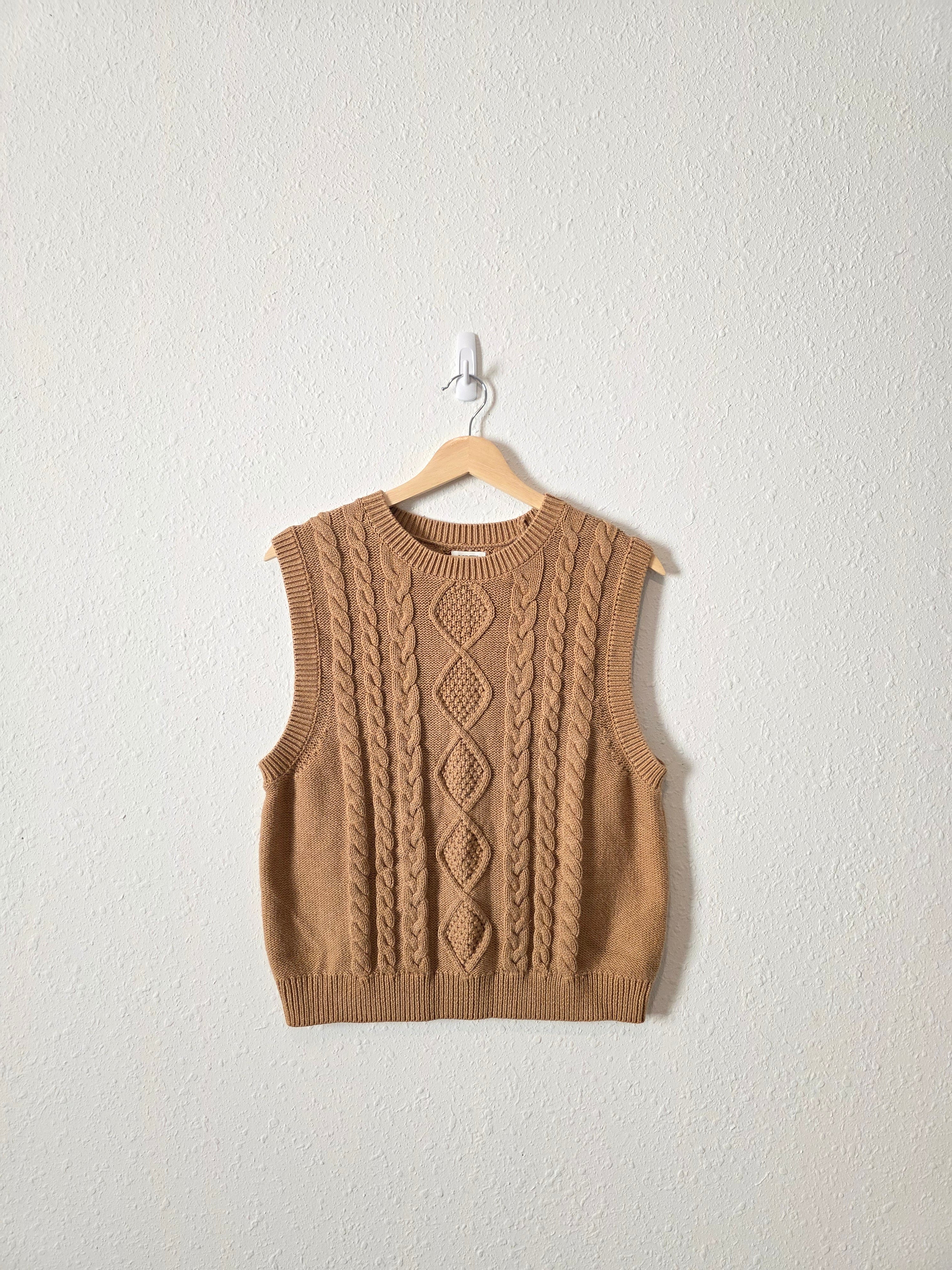 J.Crew Cable Knit Sweater Vest (L)
