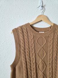 J.Crew Cable Knit Sweater Vest (L)