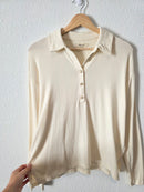 Madewell Cream Polo Shirt (S)