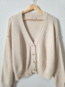 Waffle Knit Cardigan Sweater (S)