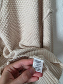 Waffle Knit Cardigan Sweater (S)