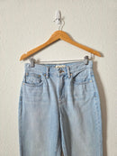Madewell Light Wash Straight Jeans (26)