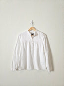 J.Crew White Cotton Gauze Blouse (XS)