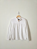 J.Crew White Cotton Gauze Blouse (XS)