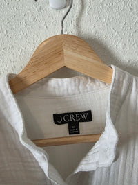 J.Crew White Cotton Gauze Blouse (XS)