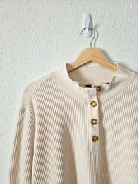 Lands End Waffle Henley Shirt (2X)