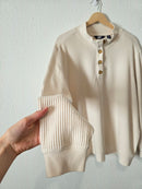 Lands End Waffle Henley Shirt (2X)