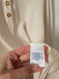 Lands End Waffle Henley Shirt (2X)