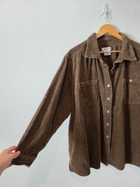 Vintage Brown Corduroy Button Up (3X)