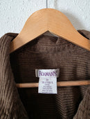 Vintage Brown Corduroy Button Up (3X)