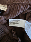 Brown Gauze Wide Leg Pants (S)