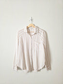 Z Supply Linen Blend Striped Shirt (S)