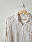 Z Supply Linen Blend Striped Shirt (S)