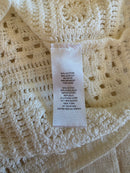 Crochet Knit Button Up Top (XS)