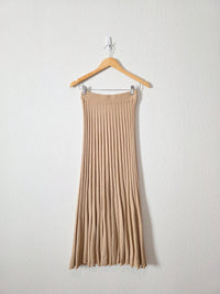 NEW Mable Pleated Knit Maxi Skirt (S)
