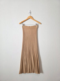 NEW Mable Pleated Knit Maxi Skirt (S)