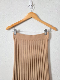 NEW Mable Pleated Knit Maxi Skirt (S)