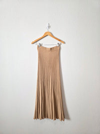NEW Mable Pleated Knit Maxi Skirt (S)