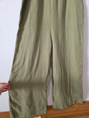 Green Wide Leg Gauze Jumpsuit (M tall)