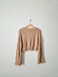 Urban Outfitters Camel Crop Sweater (M)
