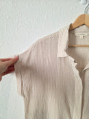 Grade & Gather Cotton Linen Button Up Top (L)