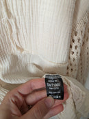 POL Crochet Sleeve Gauze Button Up (M)