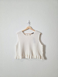 NEW Lulus Ivory Crochet Tank (XL)