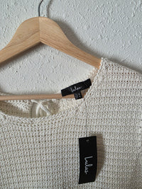 NEW Lulus Ivory Crochet Tank (XL)