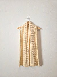Arancrafts Cable Knit Wool Scarf