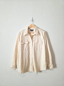 Ecru Button Up Cotton Shirt (XL)