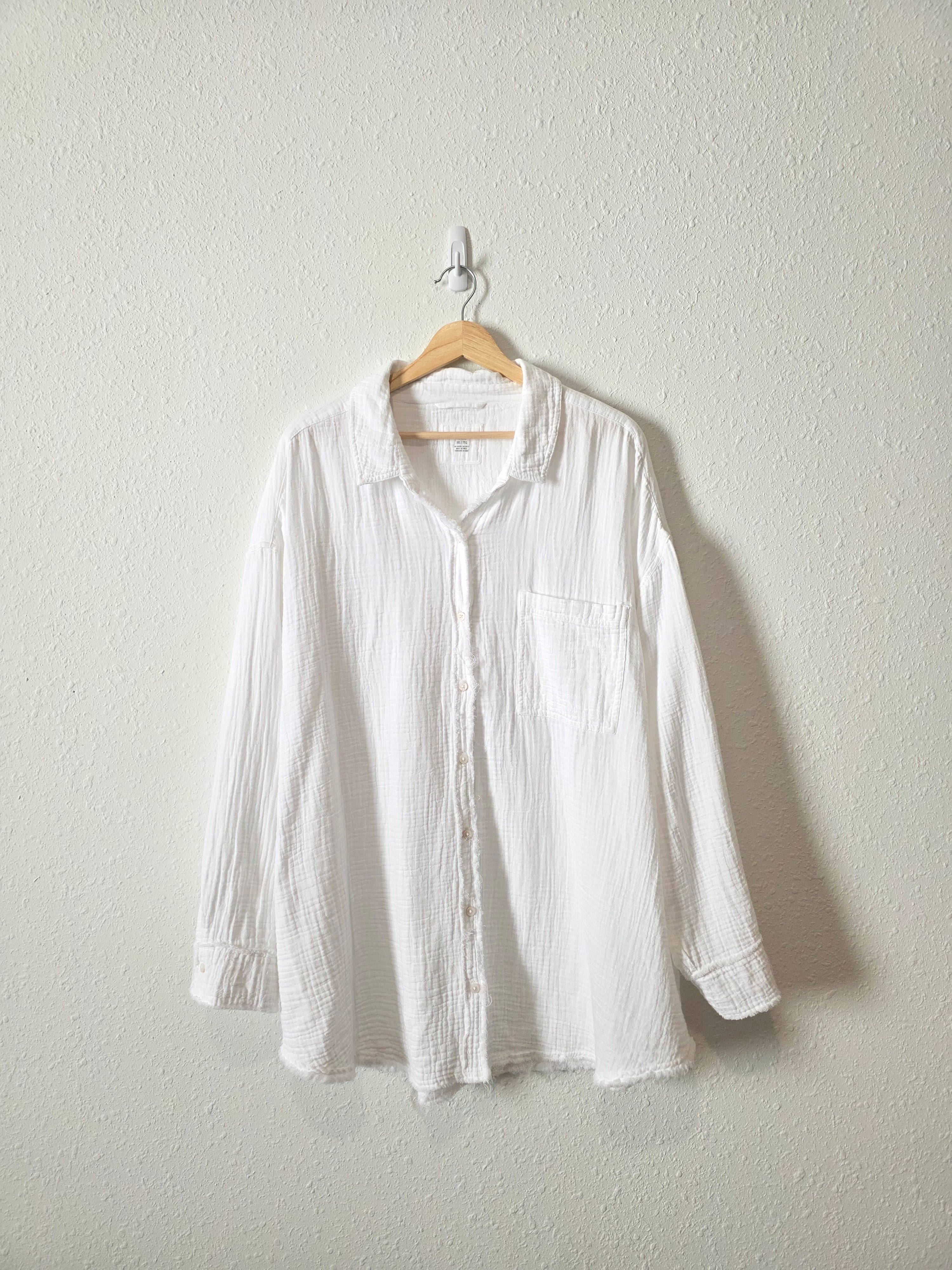 Aerie Cotton Gauze Button Up (XXL)