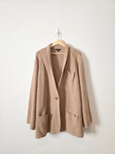 J.Crew Tan Sweater Blazer (3X)