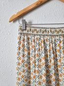 Floral Ruffle Midi Skirt (M)