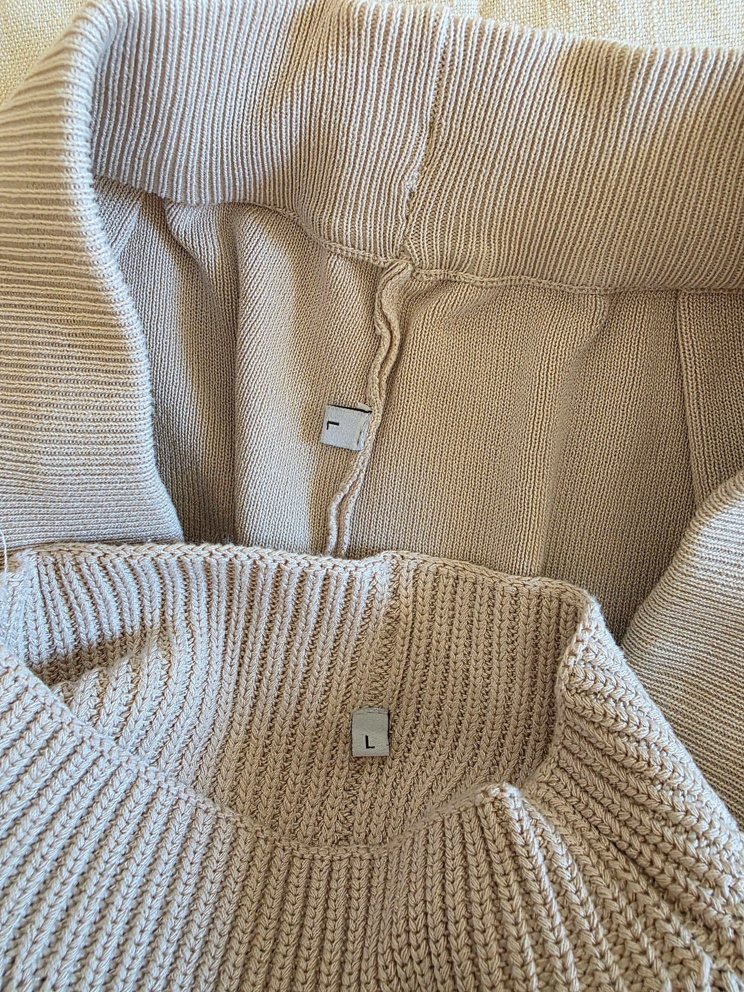 Neutral Knit Matching Set (L)