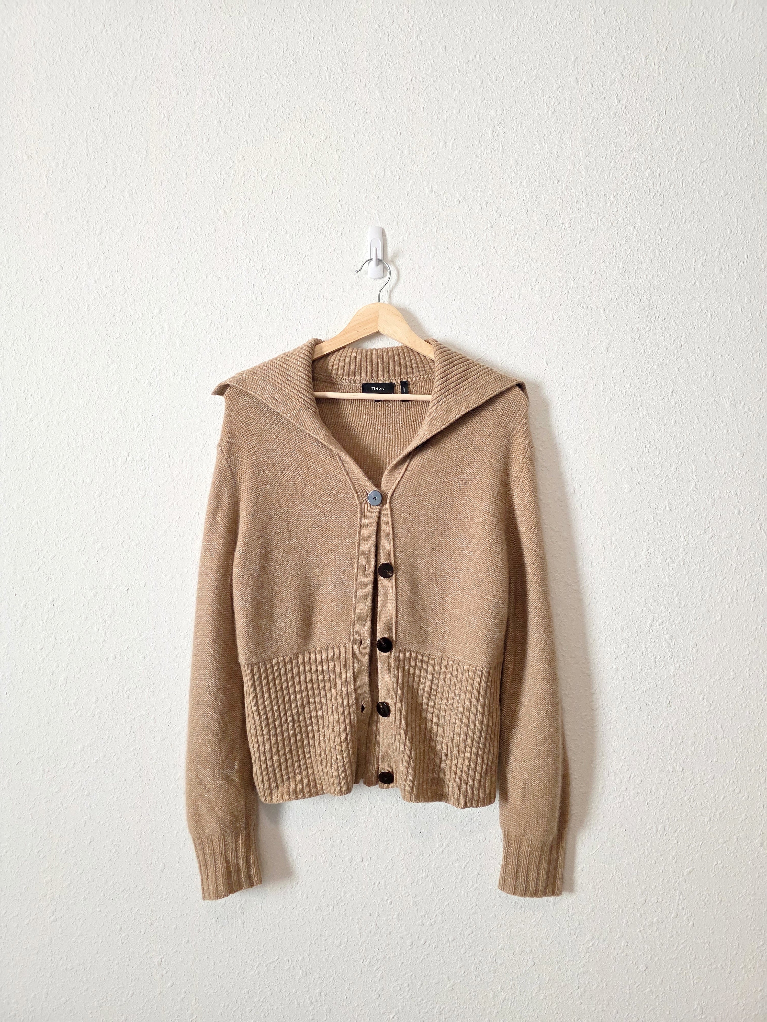 Theory Cashmere Button Up Sweater (S)