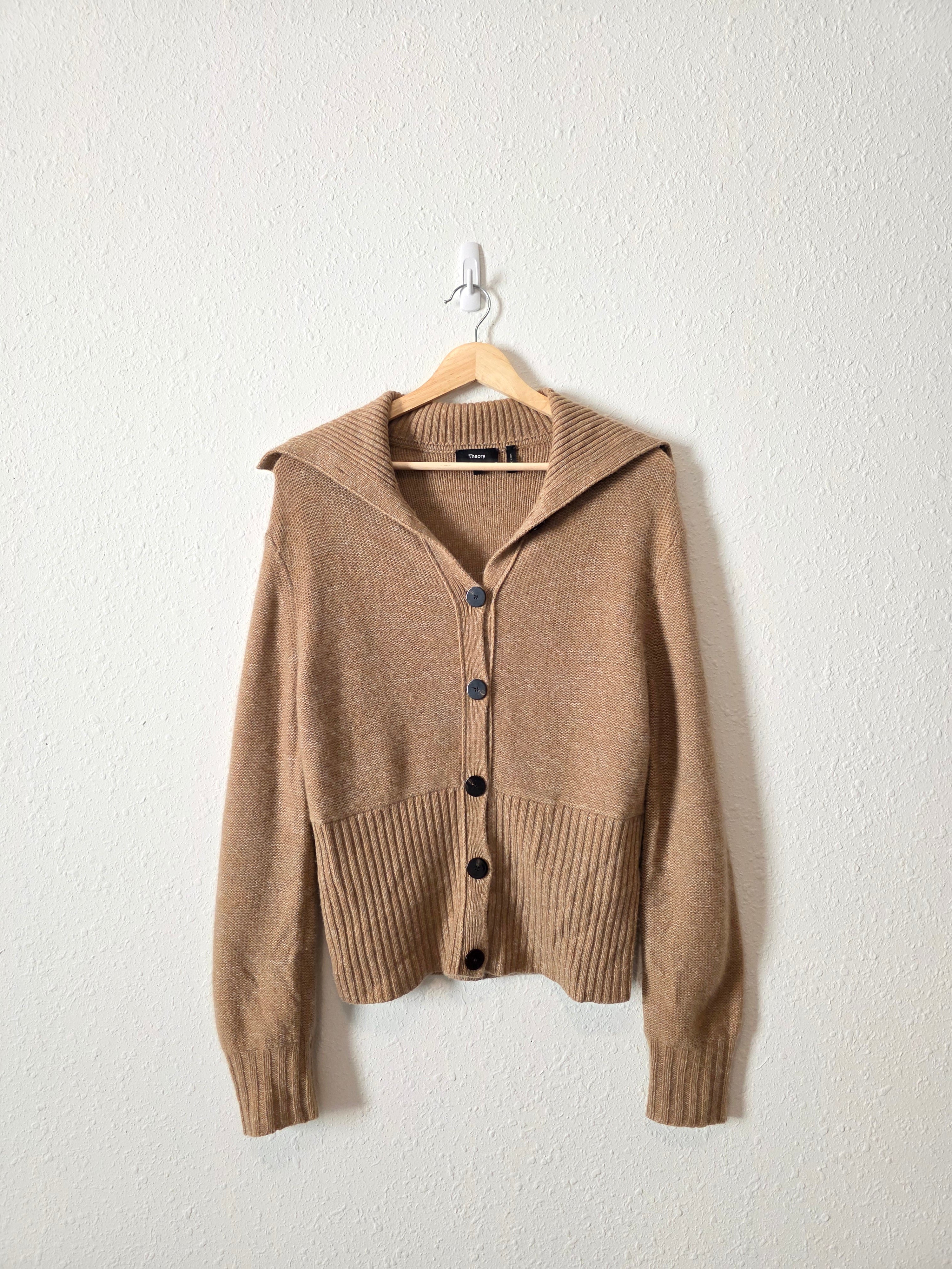 Theory Cashmere Button Up Sweater (S)