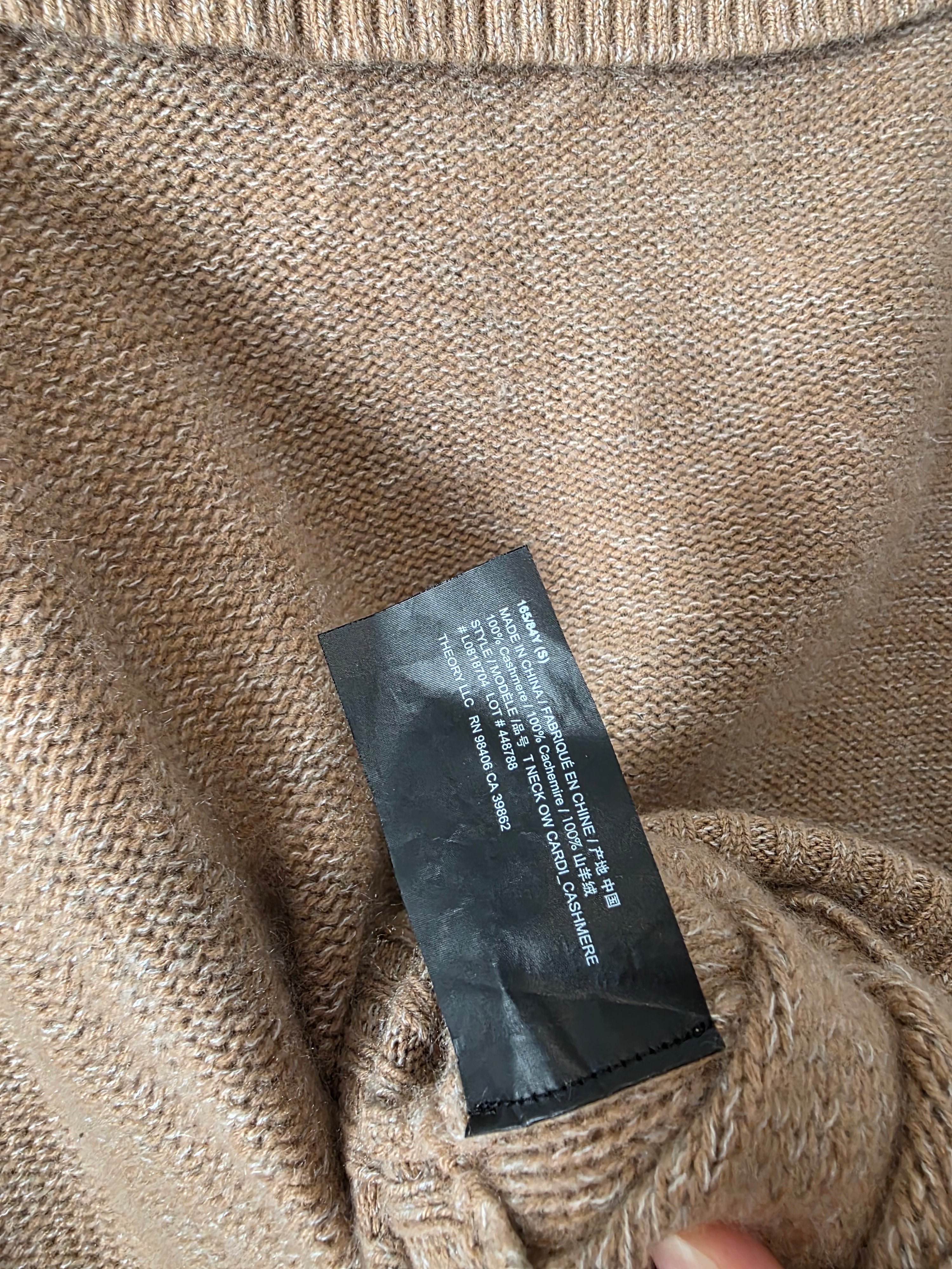 Theory Cashmere Button Up Sweater (S)