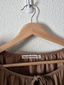 Abercrombie Brown Linen Cotton Top (L)
