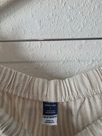 Linen Blend Wide Leg Pants (L)