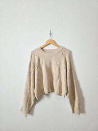 Bibi Textured Dolman Sweater (L)