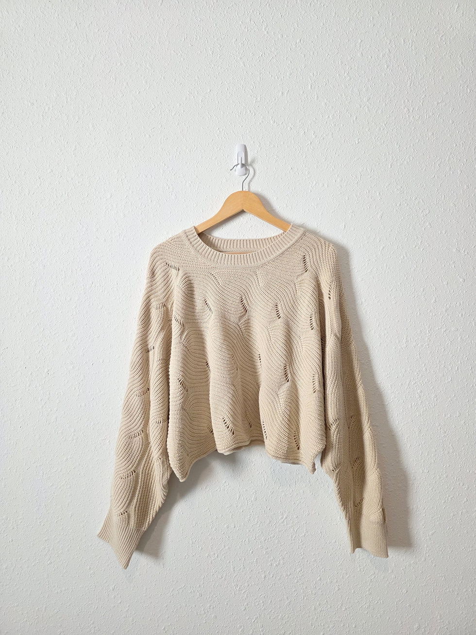 Bibi Textured Dolman Sweater (L)