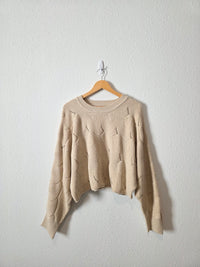 Bibi Textured Dolman Sweater (L)