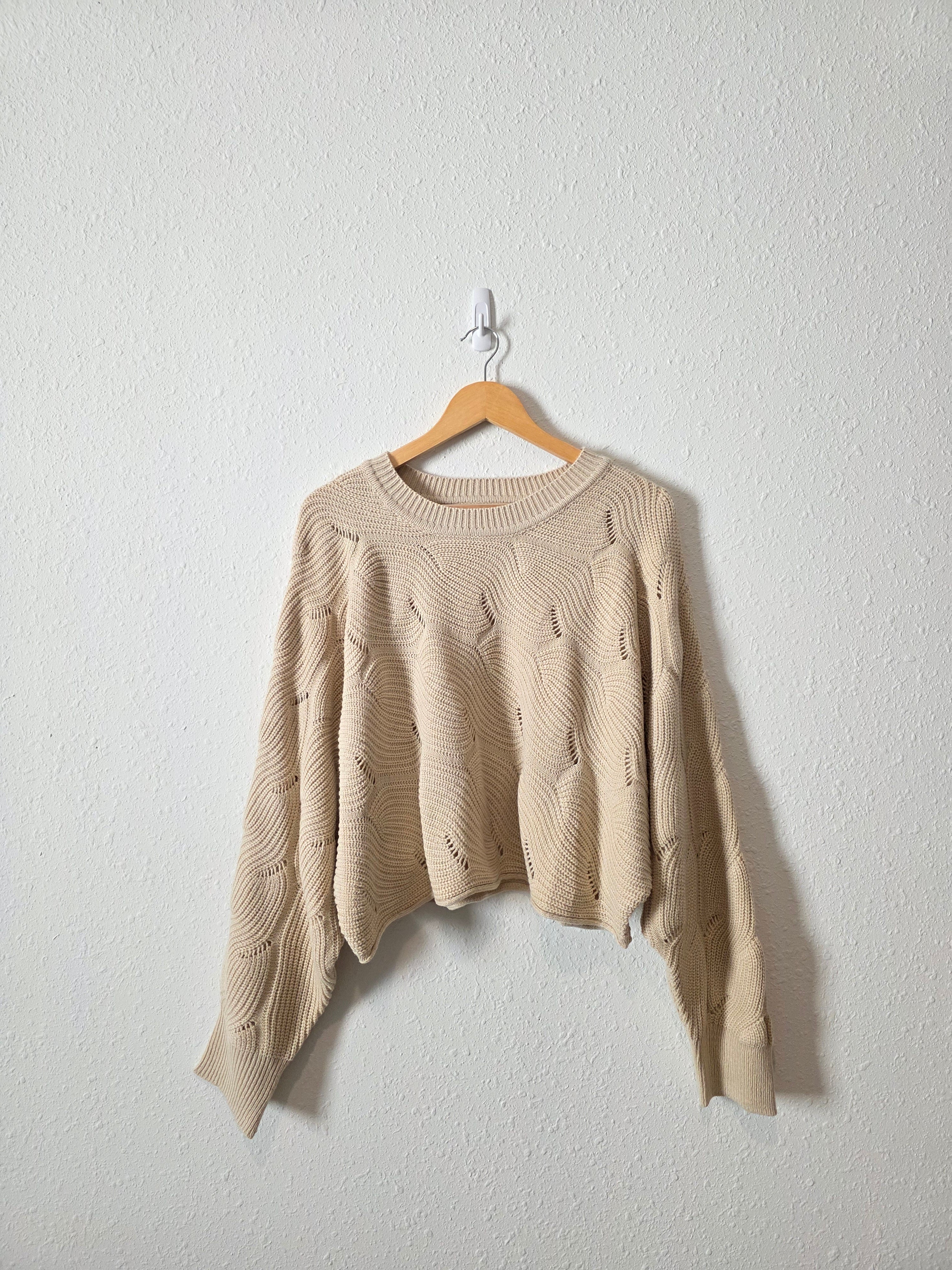 Bibi Textured Dolman Sweater (L)