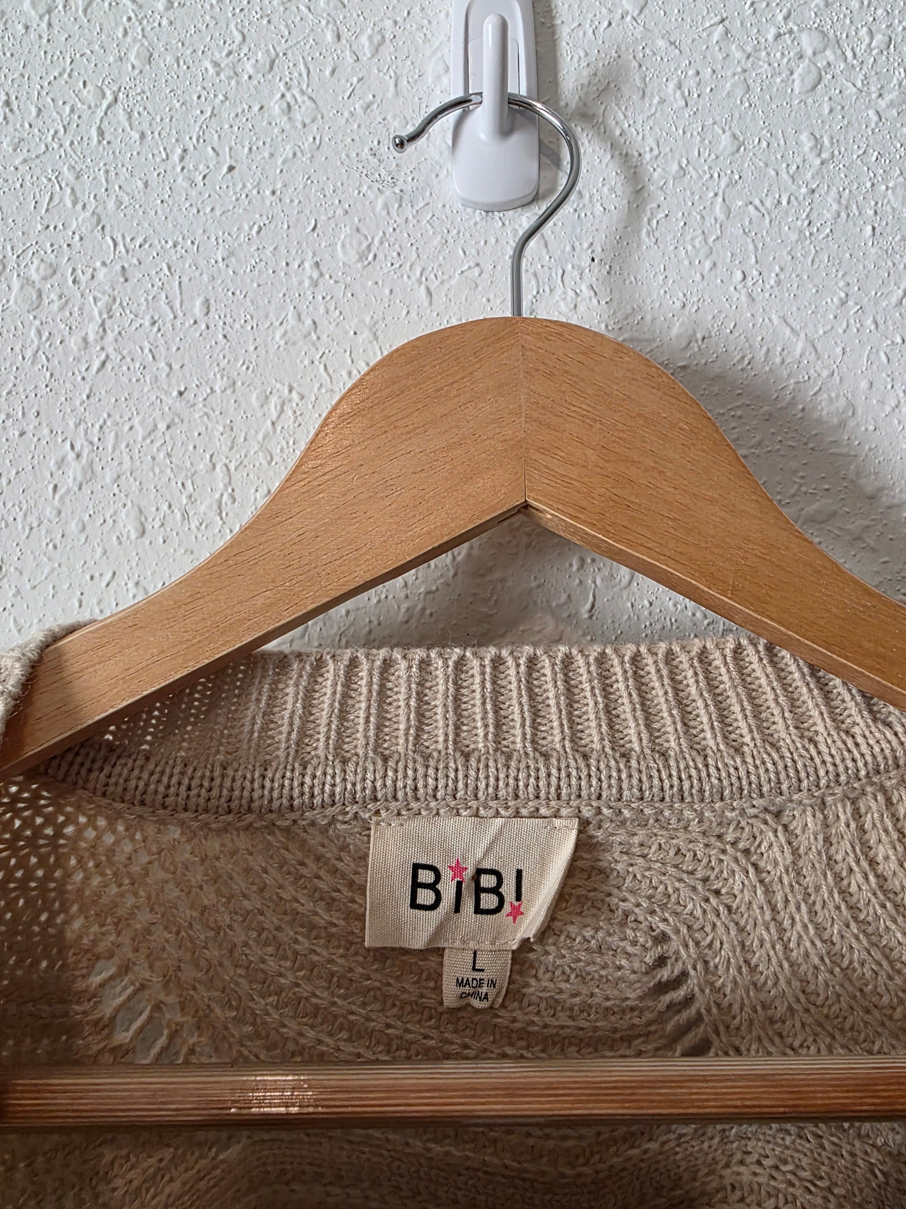 Bibi Textured Dolman Sweater (L)