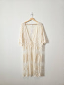 NEW Long Lace Boho Kimono (L)