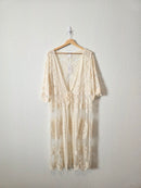 NEW Long Lace Boho Kimono (L)