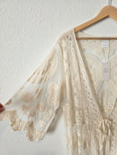 NEW Long Lace Boho Kimono (L)